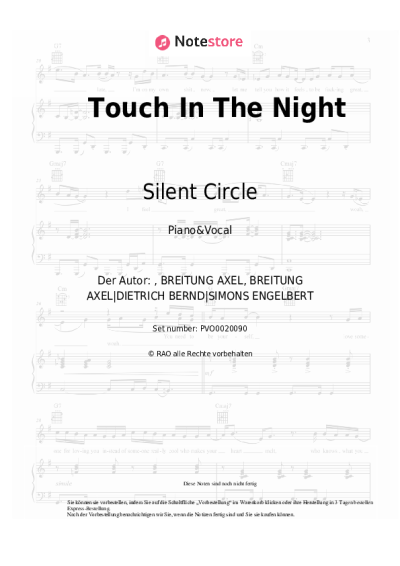undefined Silent Circle - Touch In The Night