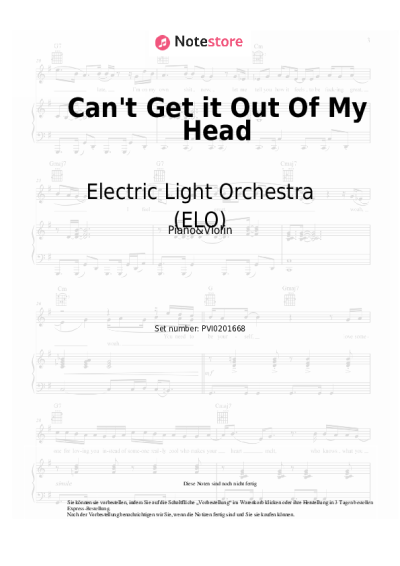 undefined Electric Light Orchestra (ELO) - Can't Get it Out Of My Head