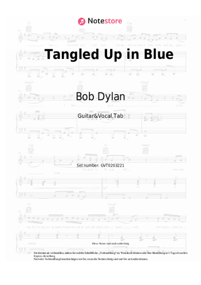 undefined Bob Dylan - Tangled Up in Blue