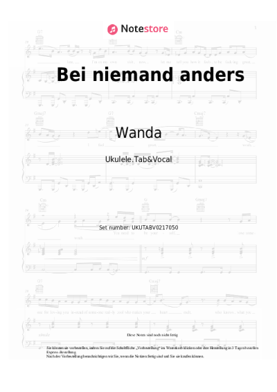 undefined Wanda -  Bei niemand anders