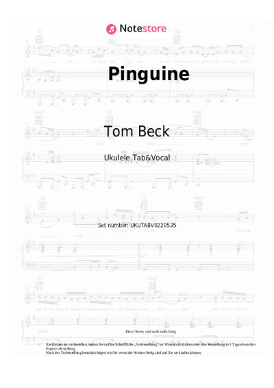 undefined Tom Beck - Pinguine
