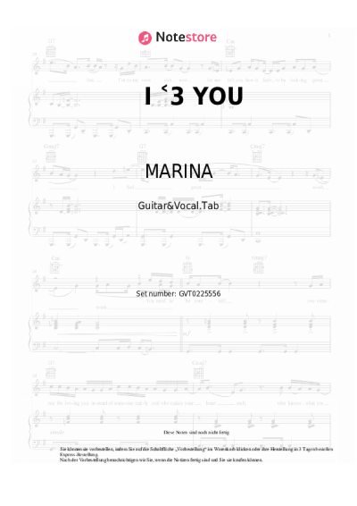 undefined MARINA - I ˂3 YOU