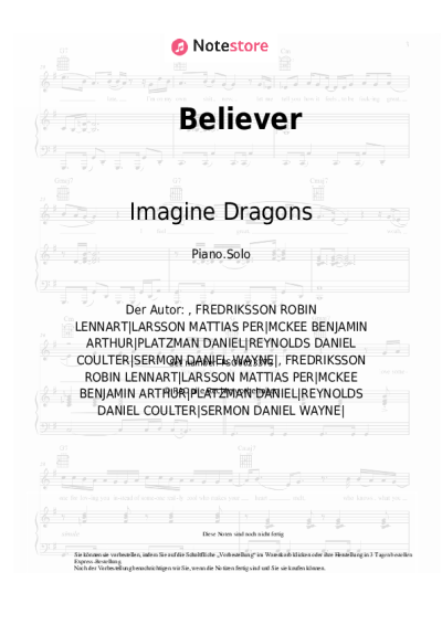 undefined Imagine Dragons - Believer