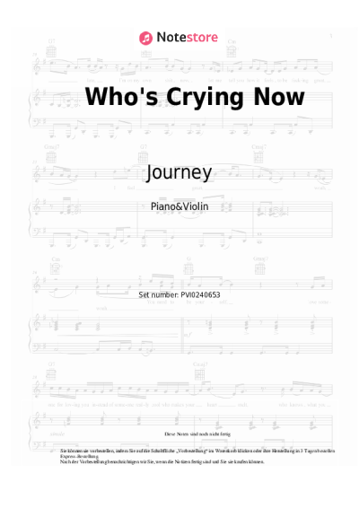 undefined Journey - Who's Crying Now