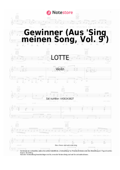 undefined LOTTE - Gewinner (Aus 'Sing meinen Song, Vol. 9')