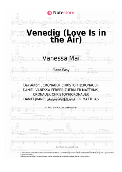 undefined Vanessa Mai - Venedig (Love Is in the Air)