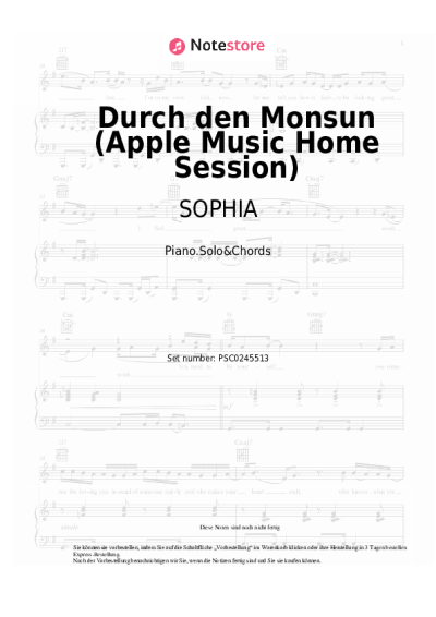 undefined SOPHIA - Durch den Monsun (Apple Music Home Session)