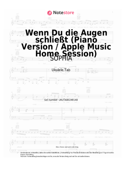 undefined SOPHIA - Wenn Du die Augen schließt (Piano Version / Apple Music Home Session)