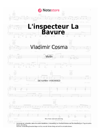 undefined Vladimir Cosma - L'inspecteur La Bavure