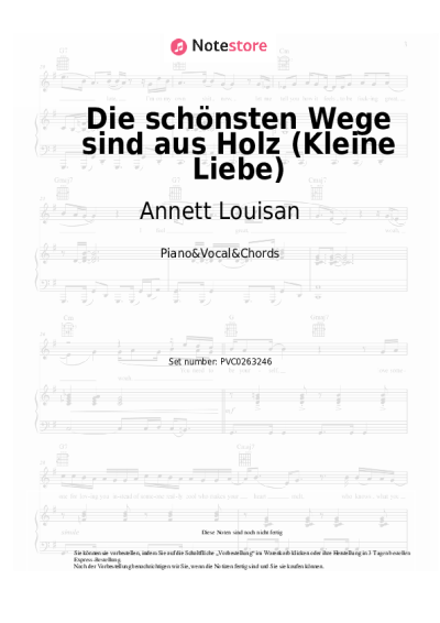 undefined Annett Louisan - Die schönsten Wege sind aus Holz (Kleine Liebe)