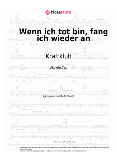 undefined Kraftklub - Wenn ich tot bin, fang ich wieder an
