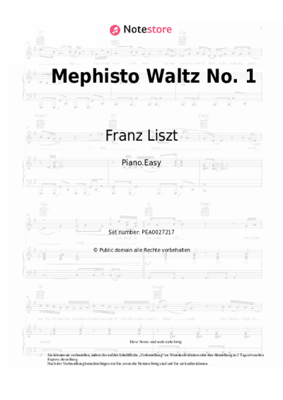 undefined Franz Liszt - Mephisto Waltz No. 1