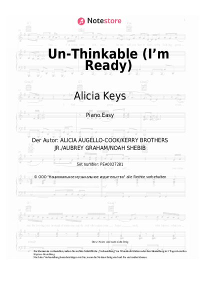 undefined Alicia Keys - Un-Thinkable (I’m Ready)