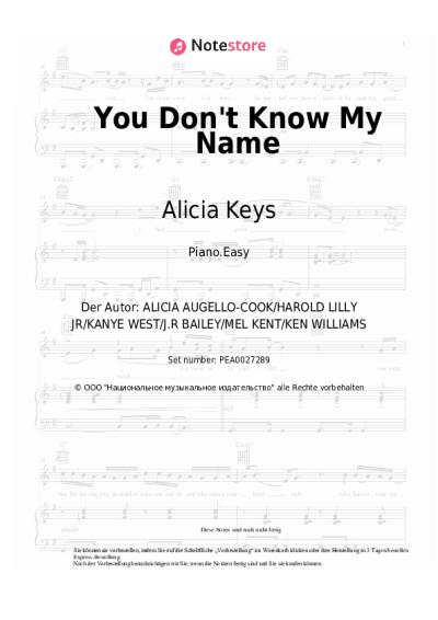 undefined Alicia Keys - You Don't Know My Name