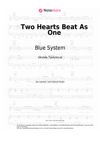 undefined Blue System - Two Hearts Beat As One