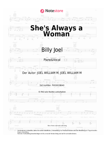 undefined Billy Joel - She's Always a Woman
