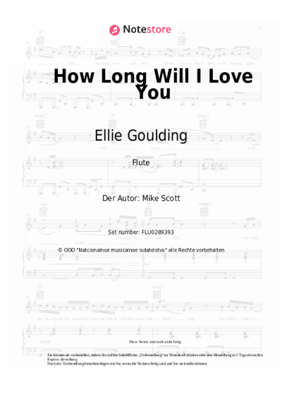 undefined Ellie Goulding - How Long Will I Love You