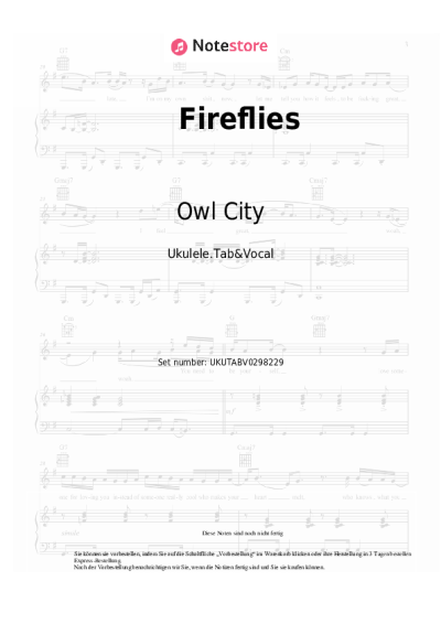 undefined Owl City - Fireflies
