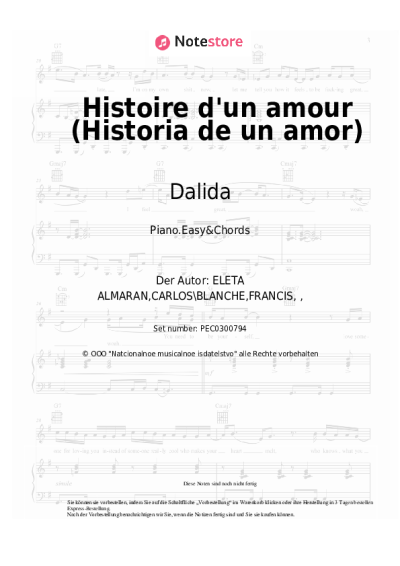 undefined Dalida - Histoire d'un amour (Historia de un amor)