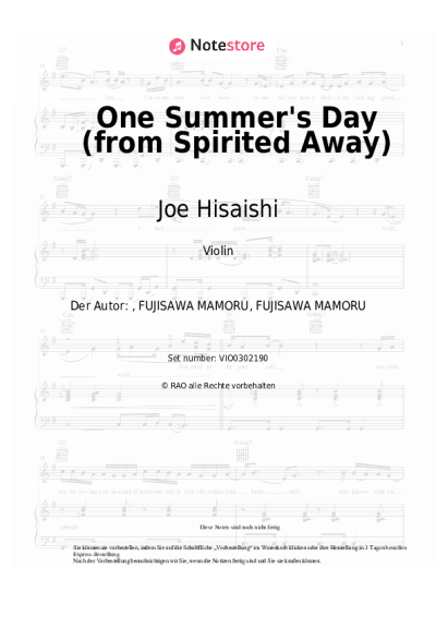 undefined Joe Hisaishi - One Summer's Day (from Spirited Away)