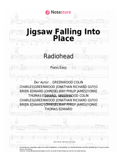 undefined Radiohead - Jigsaw Falling Into Place