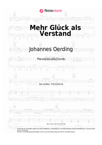 undefined Johannes Oerding - Mehr Glück als Verstand