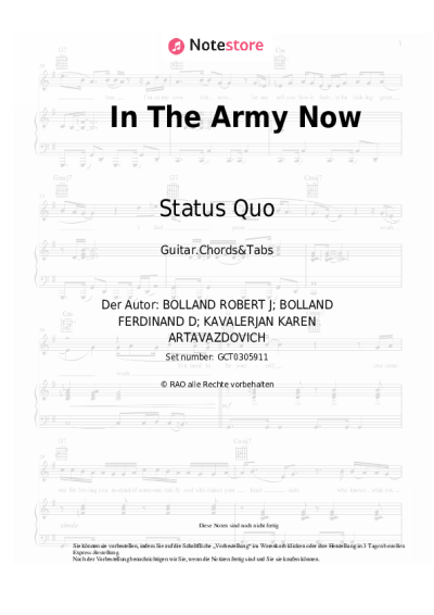 undefined Status Quo - In The Army Now