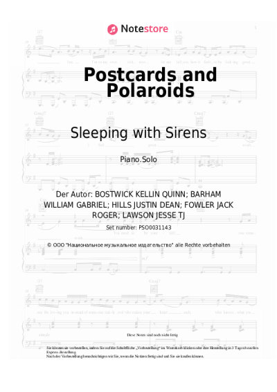 undefined Sleeping with Sirens - Postcards and Polaroids