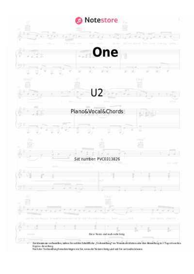 undefined U2 - One