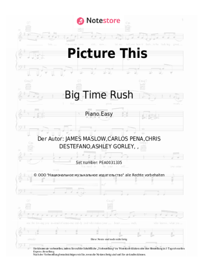 undefined Big Time Rush - Picture This
