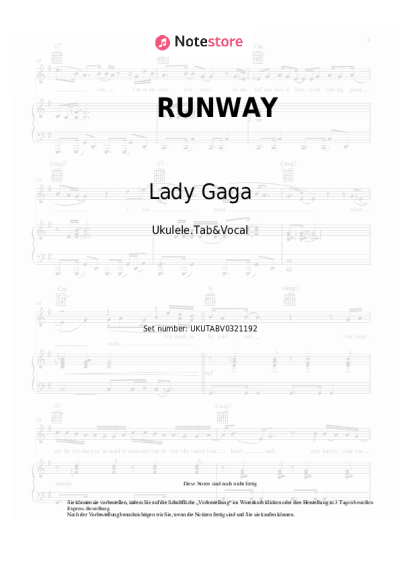 Noten, Akkorde Lady Gaga, Doechii - RUNWAY