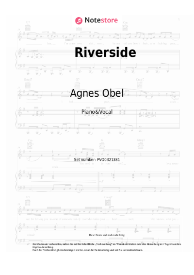Noten, Akkorde Agnes Obel - Riverside