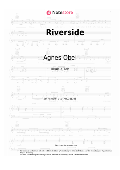 Noten, Akkorde Agnes Obel - Riverside