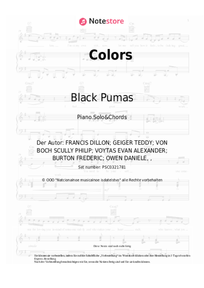 undefined Black Pumas - Colors