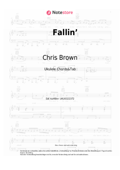 Noten, Akkorde Chris Brown, Leon Thomas - Fallin’