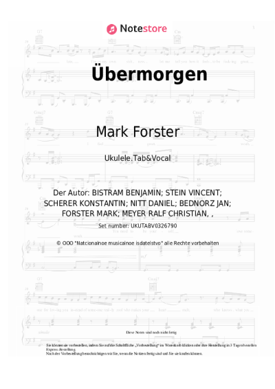 undefined Mark Forster - Übermorgen