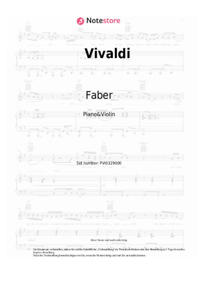 Noten, Akkorde Faber - Vivaldi