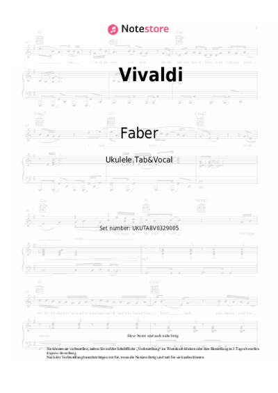 Noten, Akkorde Faber - Vivaldi