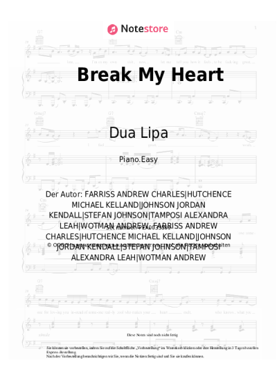 undefined Dua Lipa - Break My Heart