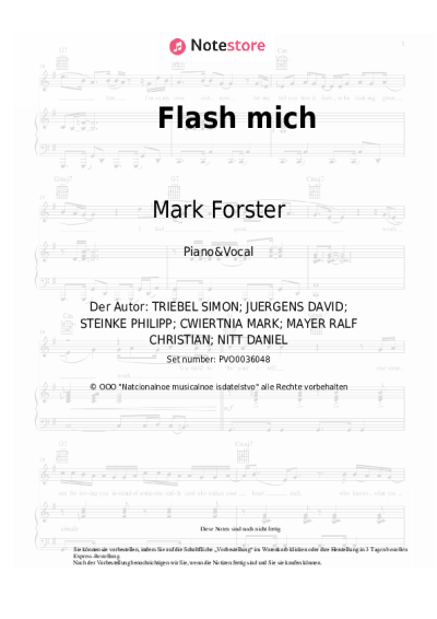 undefined Mark Forster - Flash mich