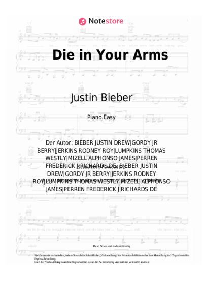 undefined Justin Bieber - Die in Your Arms