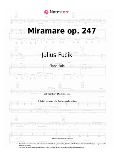undefined Julius Fucik - Miramare op. 247