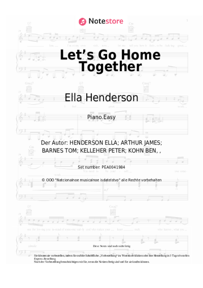 undefined Ella Henderson, Tom Grennan - Let’s Go Home Together