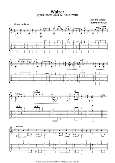 undefined Edvard Grieg - Lyric Pieces, op.12. No. 2 Waltz