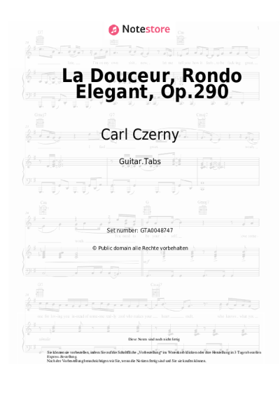 undefined Carl Czerny - La Douceur, Rondo Elegant, Op.290