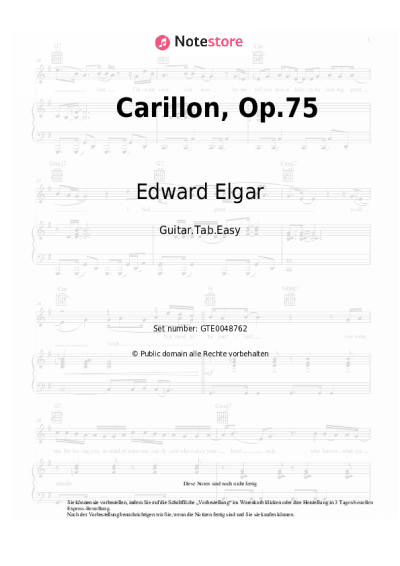 undefined Edward Elgar - Carillon, Op.75