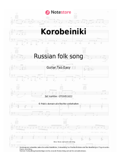 undefined Russian folk song - Korobeiniki