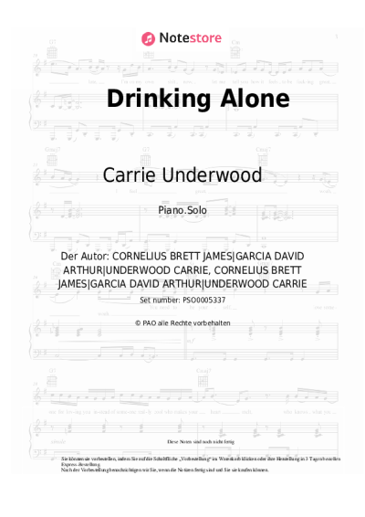 undefined Carrie Underwood - Drinking Alone