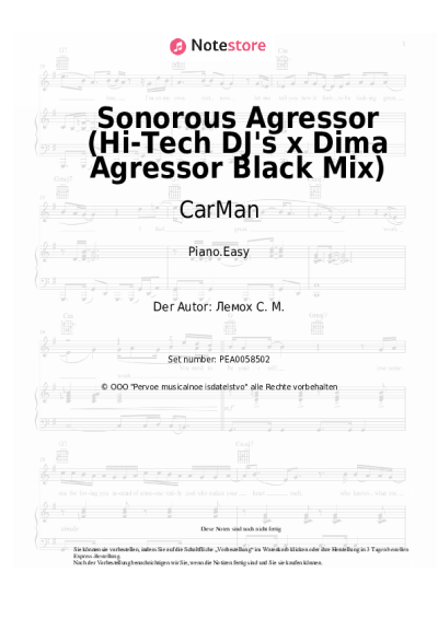 undefined CarMan, Sergey Lemokh - Sonorous Agressor (Hi-Tech DJ's x Dima Agressor Black Mix)