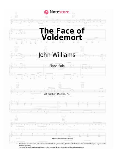 undefined John Williams - The Face of Voldemort